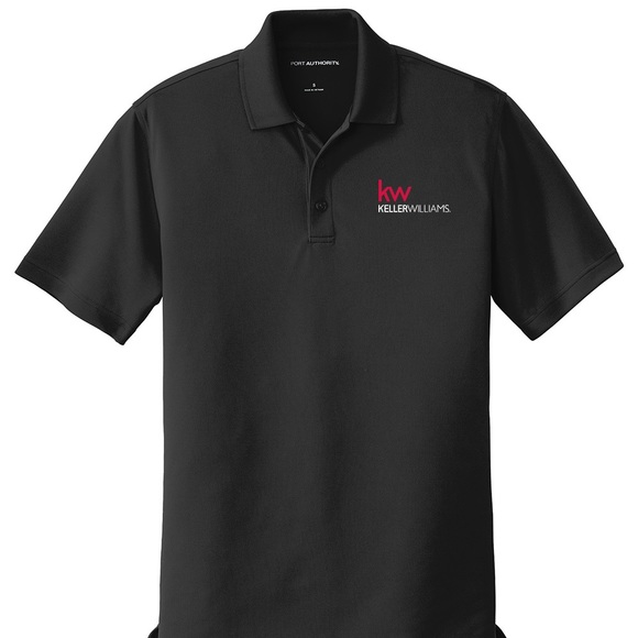 Black Port Authority Polo with Keller Williams branding - Picture 1 of 6